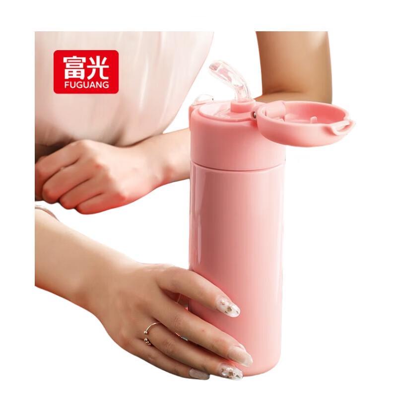 

FUGUANG Antibacterial 304 Stainless Steel Insulated Straw Cup 420ML