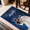 Starry Night Performance Customize Text Floor Rug Office Rug Perfect for Hallway Dormitory Bedrooms Kitchen Antislip Carpet Anime Office Decor