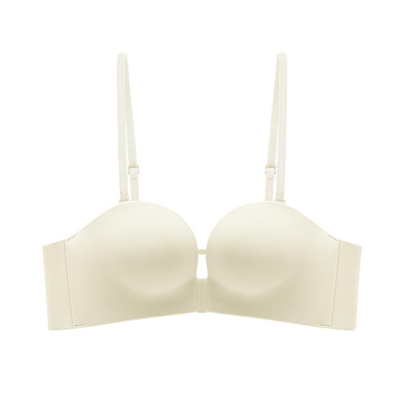 non-slip seamless bra small breasts show large cross back underwear gather and close secondary breasts comfortable thin breathable text
