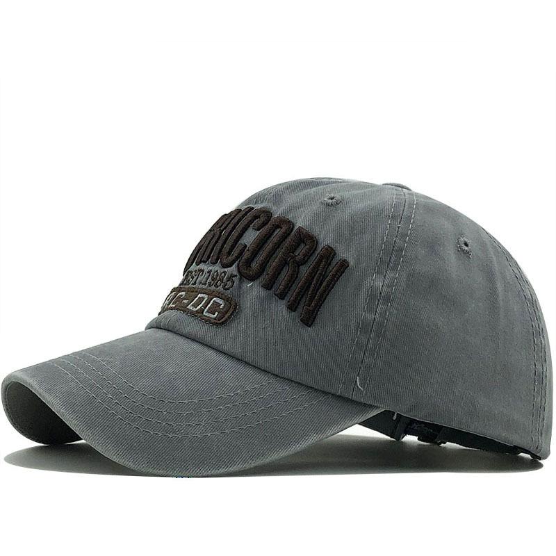 Fishing Hat Men's and Women's Autumn and Winter Washed Alphabet Tide Baseball Cap Men's Tide Alphabet Embroidered Denim Cap