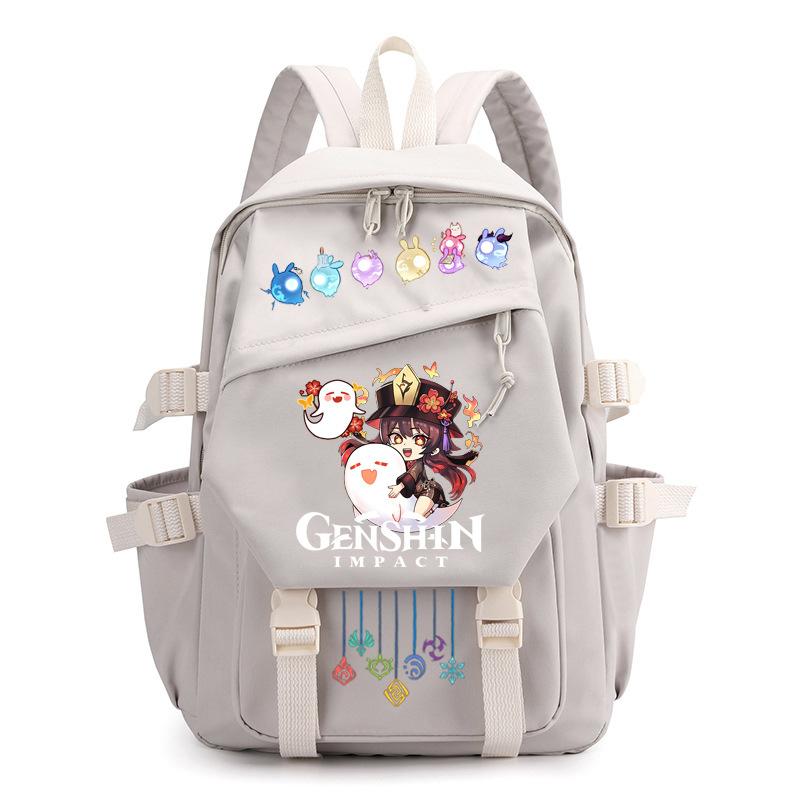 Mochila Escolar Estudante Viagem Caderno Presente para Crianças Bolsa Genshin Impact