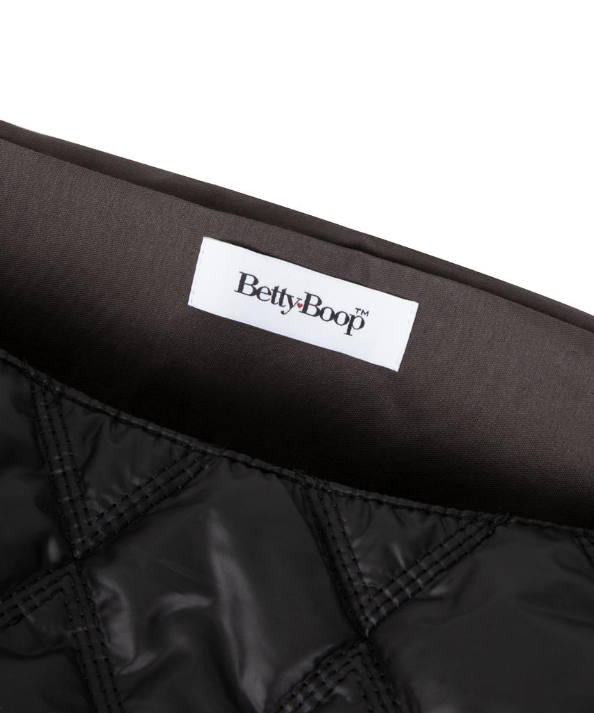 Cnvs Betty Boop Quilted Chain Shoulder Bag_Black