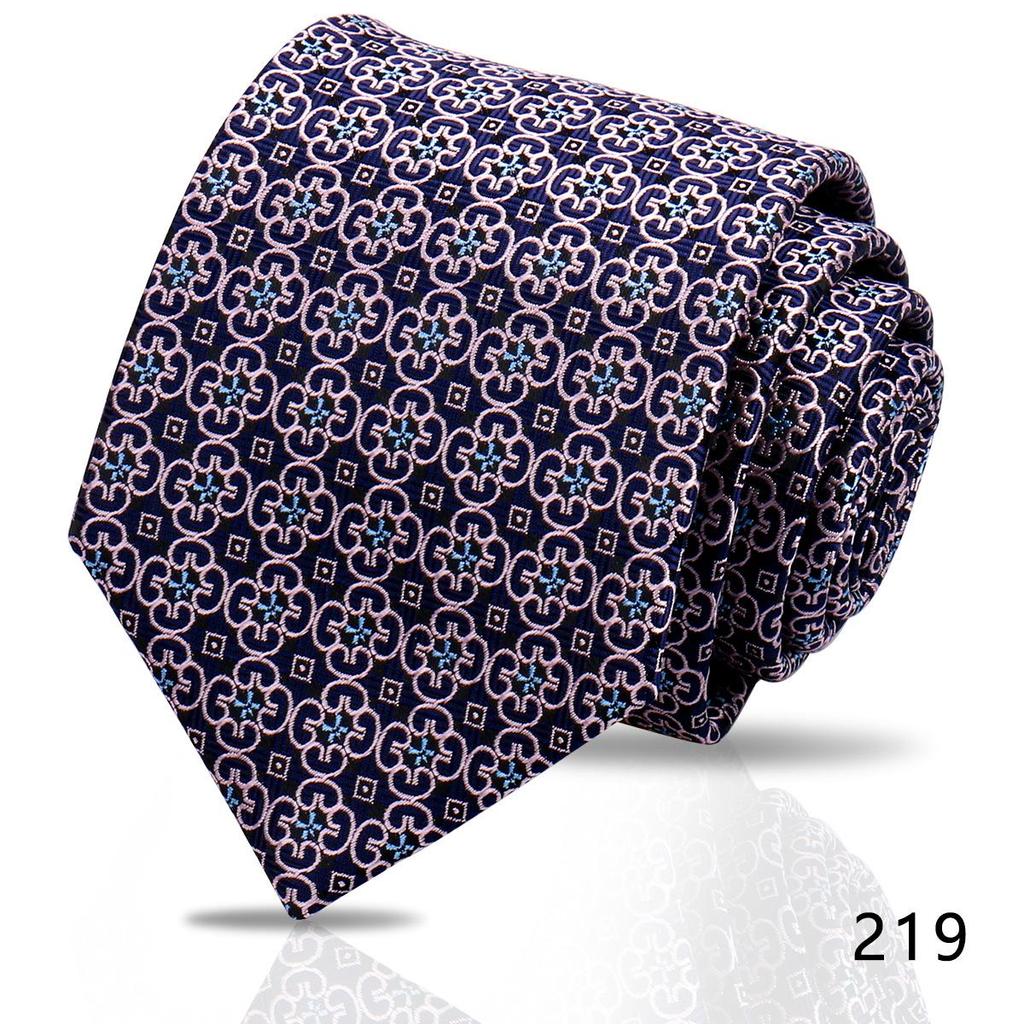 Men's High-Grade Black and Red Striped Silk Tie for Formal and Wedding Wear - 8CM