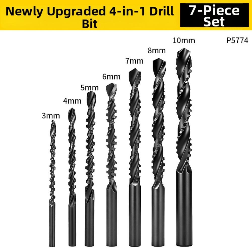 

7 Piece High Speed Steel Drill Bits Set 516 Inch Metric Fried Dough Twists for Efficient Drilling in Various Materials China Mainland