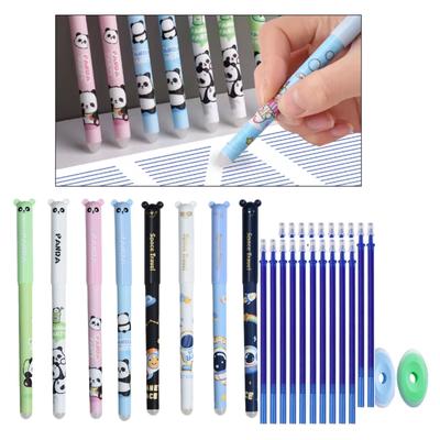 4 Stück Radierbarer Gelstift mit Minen Radiergummis 0,5 mm Nadelspitze Schreiben leichtgängig Schnelltrocknender Gelstift zum Schreiben Journaling