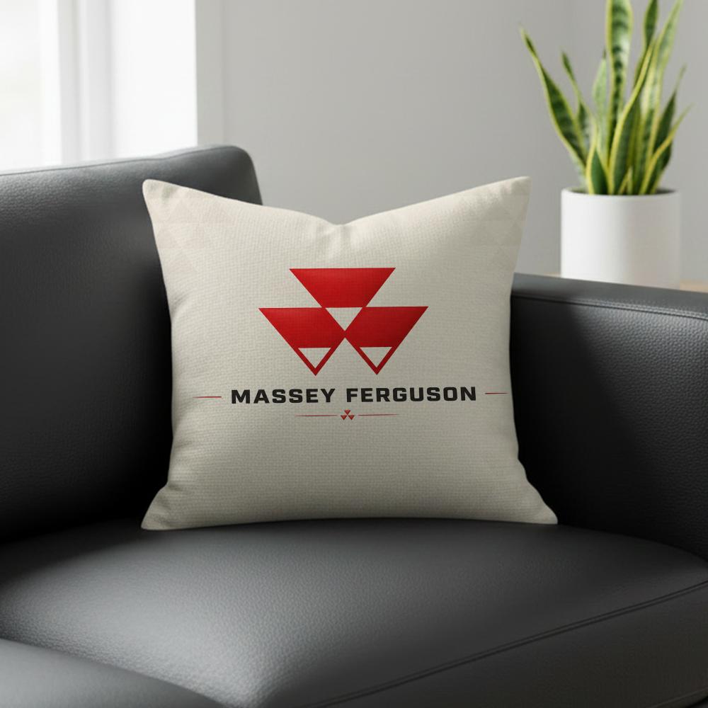 Brand Massey Ferguson Cushion Cover Natural Linen Pillowcase Set AllinOne Decor for Sofa Bedroom Chair