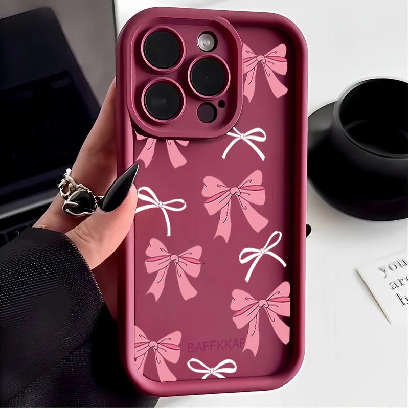 Case For Redmi 15 Note 14 4G 13 12 PRO 5G Plus 10 8 9 11S 13C 14C 12C 12 13 A5 A3 10C Cover Bow Cute Silicone