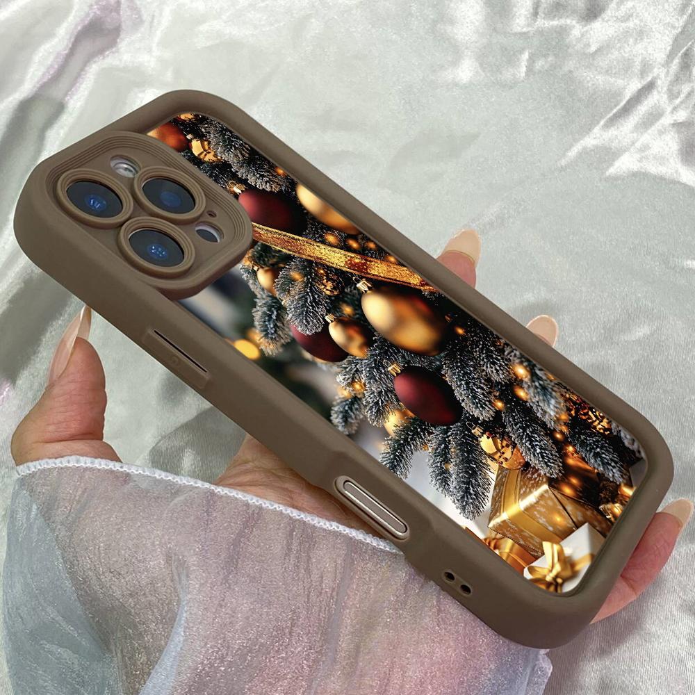 

JT62 Beauty Merry Christmas Tree Redmi Note 15 Pro Huawei Honor Realme C35 Infinix Tecno itel Motorola Google All Model Angel eyes Soft TPU Phone Case Redmi Note 15 Pro Plus 5G коричневий