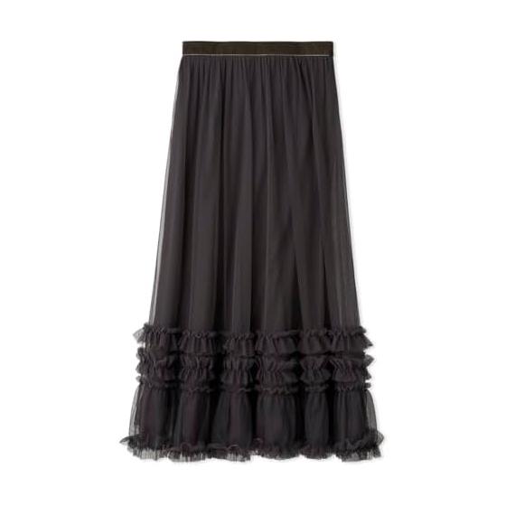 SNIDEL Volume Ruffle Tulle Skirt SWFS244267 Women s