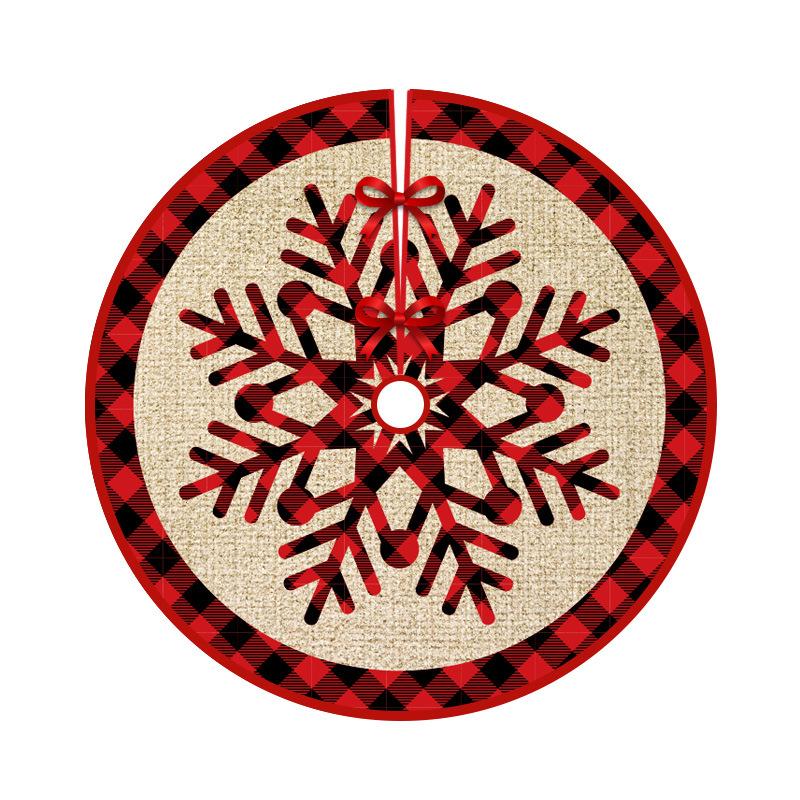Christmas Tree Skirt Craft Christmas Decorations Cartoon Print Ornaments Christmas Supplies