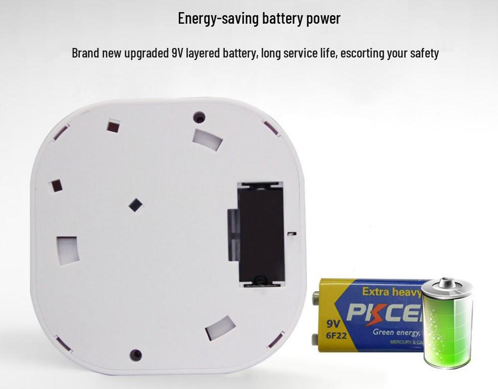 Wireless Smoke Detector & Fire Alarm for Kitchen and Home Safety