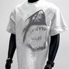 Unisex Haaienprint Zwaar Zomer T-shirt - Trendy en Veelzijdig