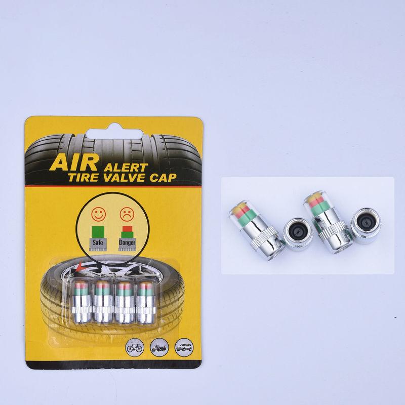 4-Pack Of Tire Pressure Monitoring Caps Tire Pressure Warning Devices And Visual Tire Pressure Detectors