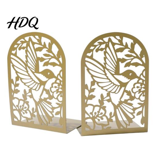 Hummingbird Bookends 1 Pair Metal for Shelves Decorative Heavy Duty Book Ends