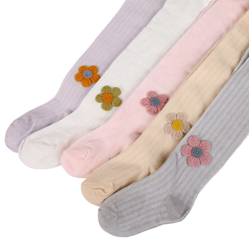 

Baby Summer Cotton Flower Mesh Over-the-Knee Socks: Non-Constricting, Mosquito-Proof, Cute and Comfortable Children s Tights 2-4 years розовый