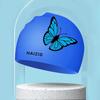 New Fashion Printed Swim Caps For Women Silicone Waterproof Swimming Caps Large Long Hair Swimming Cap Swimming Pool Accessories