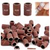 100pcs Nail Art Sanding Bands For Electric Nail Drill Machine Manicure Pedicure Grinder Milling Cutters 80"120"180" Sand Ring