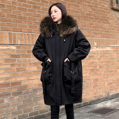 Loose-fit Detachable Inner Lining Outerwear Coat with Stylish Design