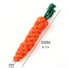 Dog Teething Resistant Cotton Rope Toy Pet Knot Toy for Dog and Cat Carrot Shape Chew Toys for Indoor Dog Relieve Boredom New