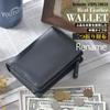 [Rename] Genuine Leather Wallet, Notebook Style, Black, RPL70058
