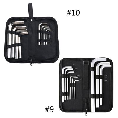 Inbusschlüssel 9/10-teiliges Set, 3/4/5/6/8/10/12/14/17/19mm Sechskant-Inbusschlüssel-Werkzeuge für Fahrradreparatur