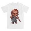 Unisex WoUnisex TShirt The Killer Doll Accessories Funny Cotton Short Sleeve Horror Chucky T Shirts O Neck Tops Plus Size