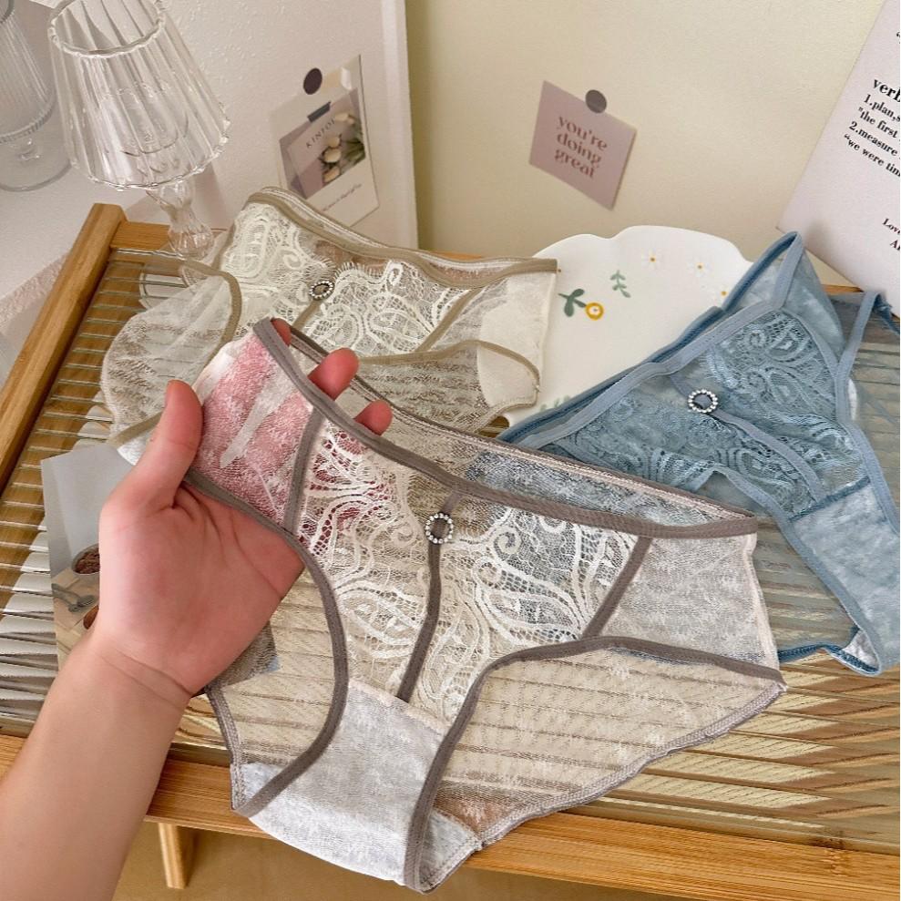 Yearning for the Future: Cute Mesh Low-Rise Women's Panties with Small Cutouts (70-100 jin)