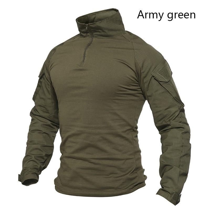 Army Combat Tactical T Shirt Outdoor Breathable Long Sleeve Shirts Camping Hiking Tops Hunting Clothes