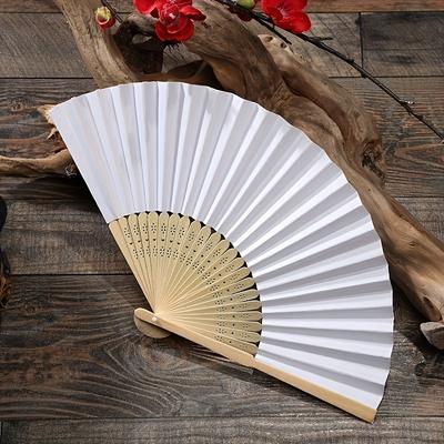 1pc Portable Bamboo Hand Fan with Foldable Design, Hollow Wooden Construction, Ideal for DIY Summer Accessories and Crafts, Foldable Fan