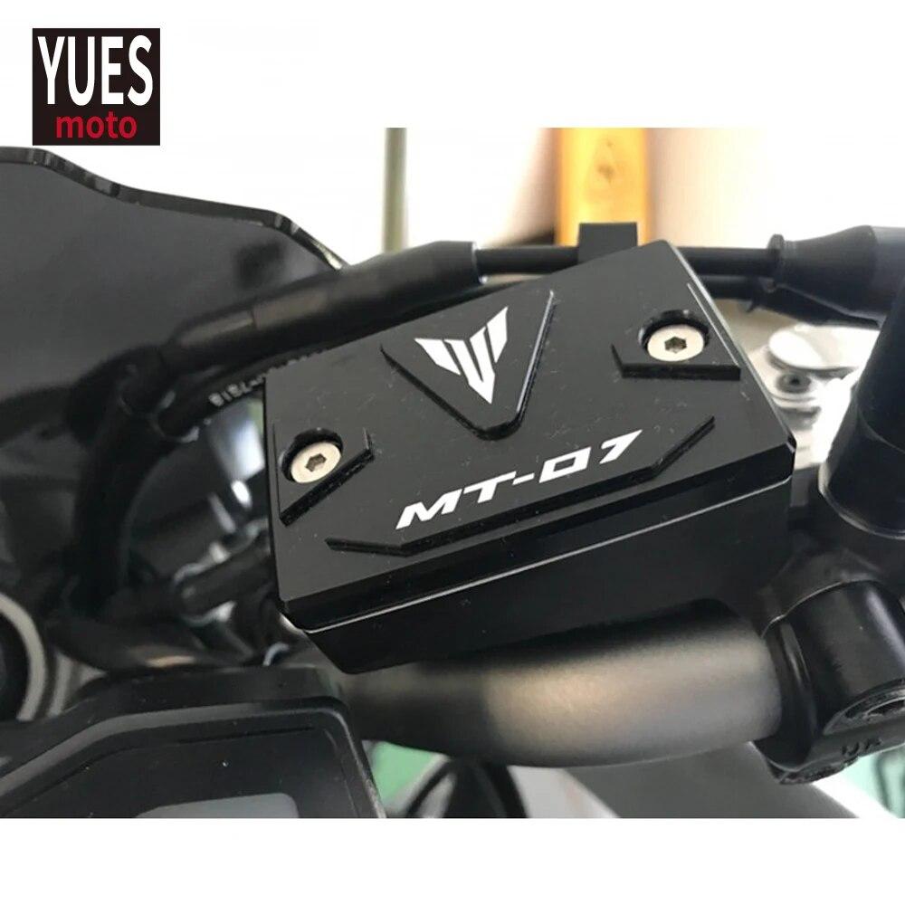 Motorcycle Accessories CNC Front & Rear Brake Fluid Cylinder Master Reservoir Cover Cap For Yamaha MT-07 MT 07 Mt07 2014-
