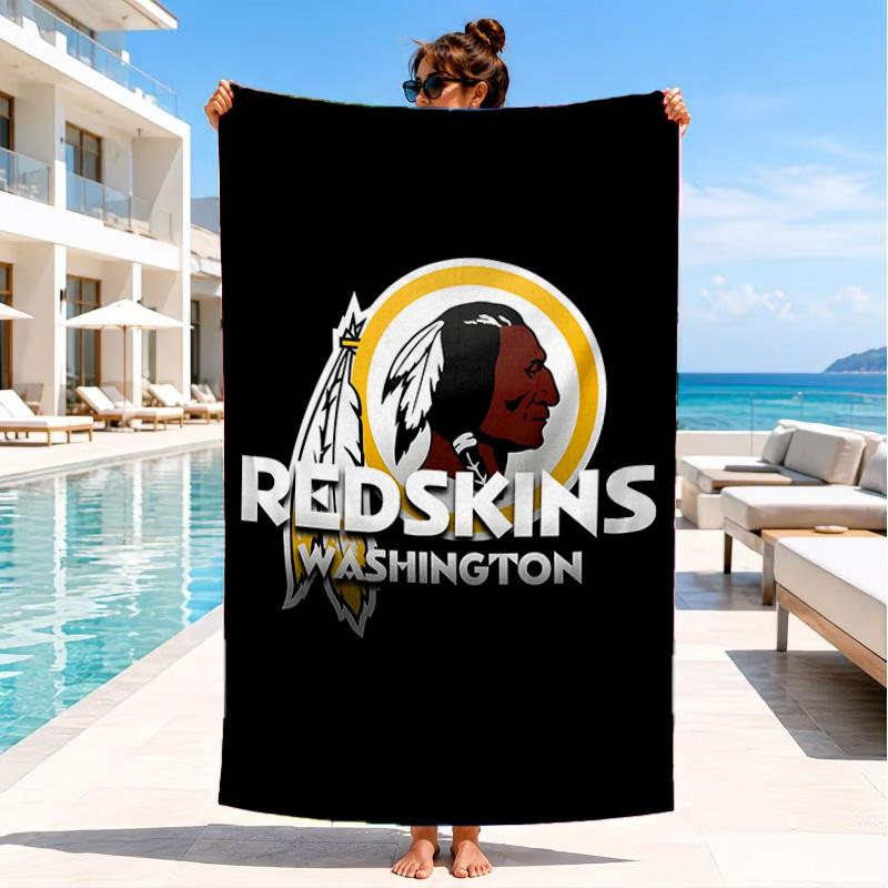Washington Redskins Beach Towel, Quick-drying, Easy to Care for, Suitable for Both Fitness and Beach Vacations,Sports Essential