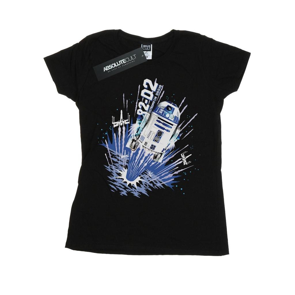 Star Wars Womens/Ladies R2-D2 Blast Off Cotton T-Shirt