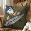 Fashion Golf MALBON Square Double-Sided Printed Pillow Case Sofa Cushion Cover Bedroom Bedside Decor