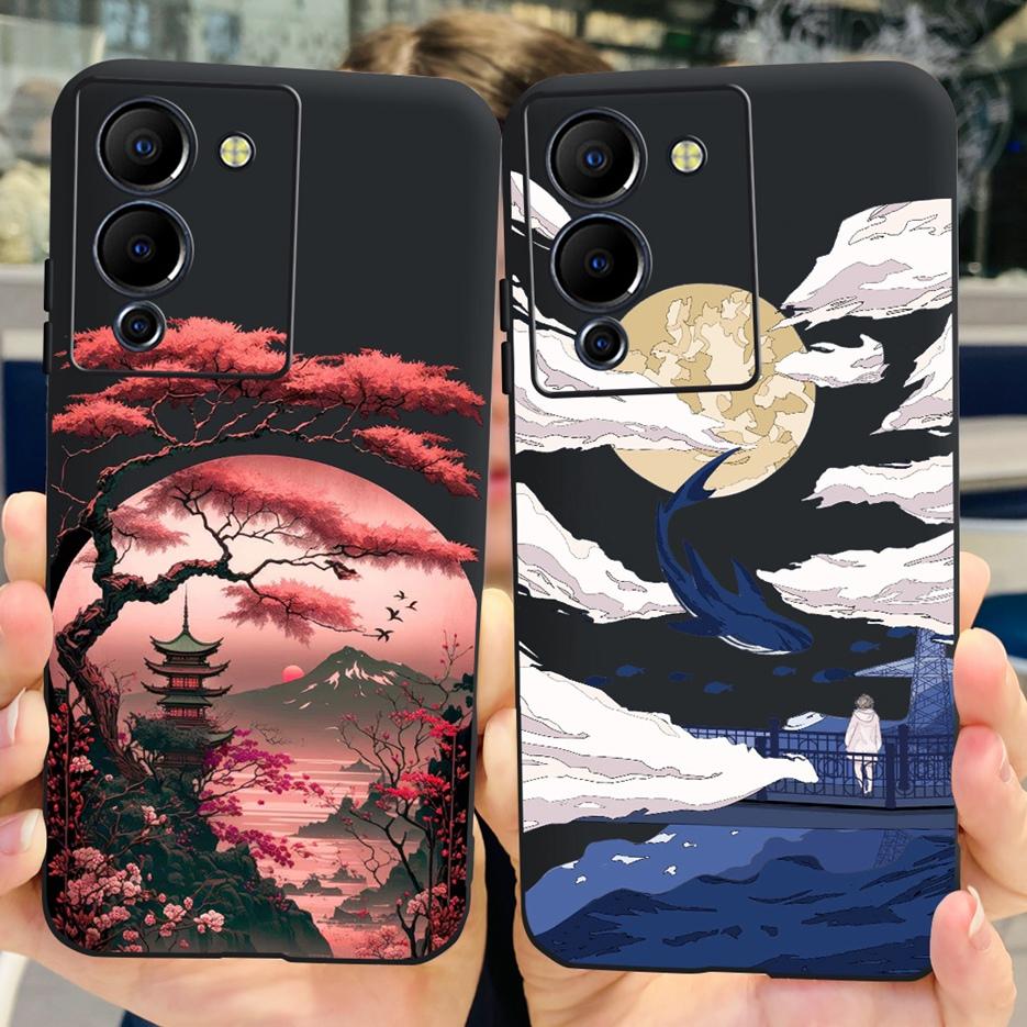 Per Custodia Infinix Note 12 G96 X670 Nuova Moda Cover Dipinta Custodia Telefono Antiurto Per Infinix Note 12 Turbo Note12 G96 Sacchetti Morbidi