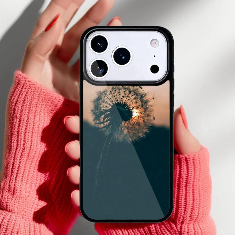 Dandelion Flower Flying Phone Case for iPhone 17 16 15 14 13 Pro Max Back Cover for 12 11 Pro Coque