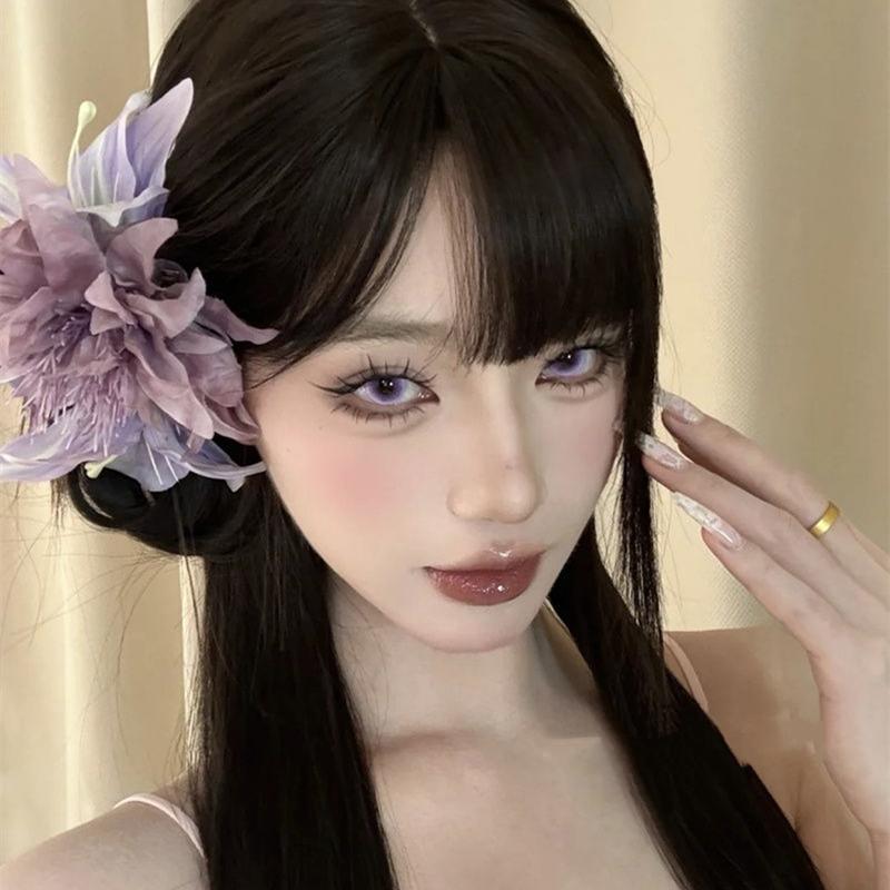Lily Flower Hair Clip Plastic Flower Hair Claw For Women Girls Sweet Versatile Shark Clip Exquisite Hair Accessories