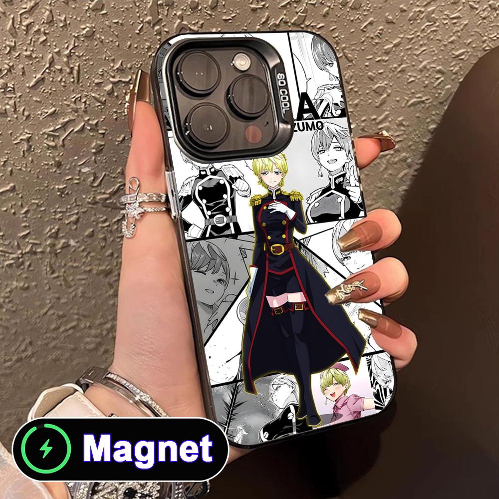 Mato seihei no slave Tenka Izumo Translucent MagSafe Mobile Phone Case for iPhone 17 16 15 14 13 12 11 Air Pro Max Plus Colorful