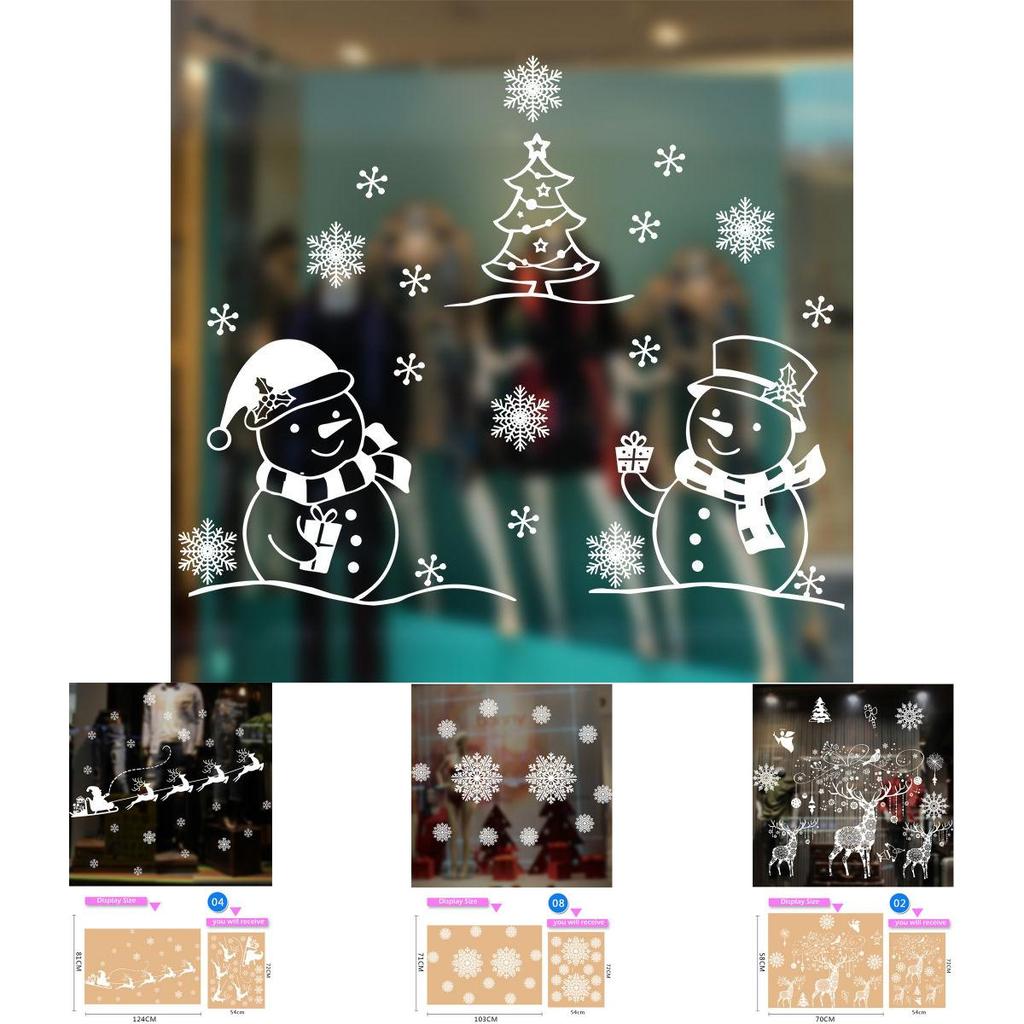 Charming Christmas Window Stickers With Whimsical Santa Art For Festive Decor In Every Space
