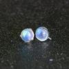 F136 Titanium Zircon Claw Lip Stud Earring with 1.2/0.9 Tooth, 5mm Aurora Ball Piercing Replacement.