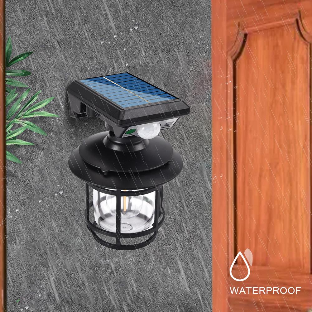 Motion Sensor Solar Outdoor Light Waterproof Garden Security Wall Light Motion Intelligent Sensor Light for Yard Patio Pathway
