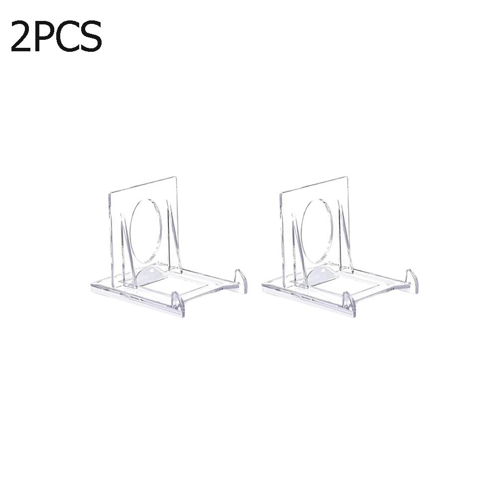 2/5/10/20pc Mini Display Stand Clear Acrylic Display Easels Adjustable Plate Holder Stand Picture Frames Rack Wedding Home Decor Cup Holders 5