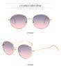 2026 European & American Style Unisex Round Frame Sunglasses - Trendy Metal Design
