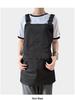 Custom Logo Waterproof Canvas Apron for Kitchen, Coffee, Pet, and Barber Shops