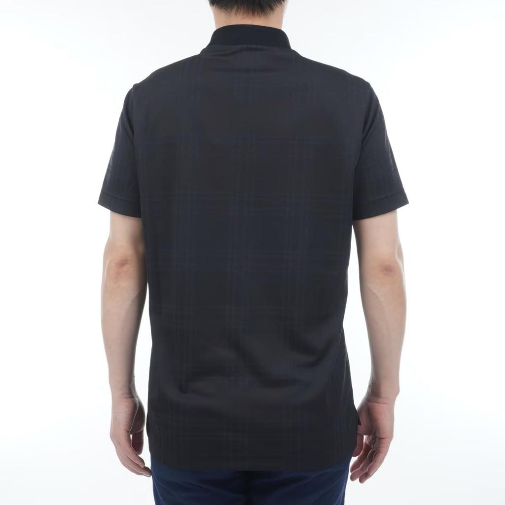 Golf Short Sleeve Mock Neck Shirt Quick 6 [New Balance] Men's (Moisture Absorbent, Drying, Stretchy) / 012-5166003 010_Black [LL]