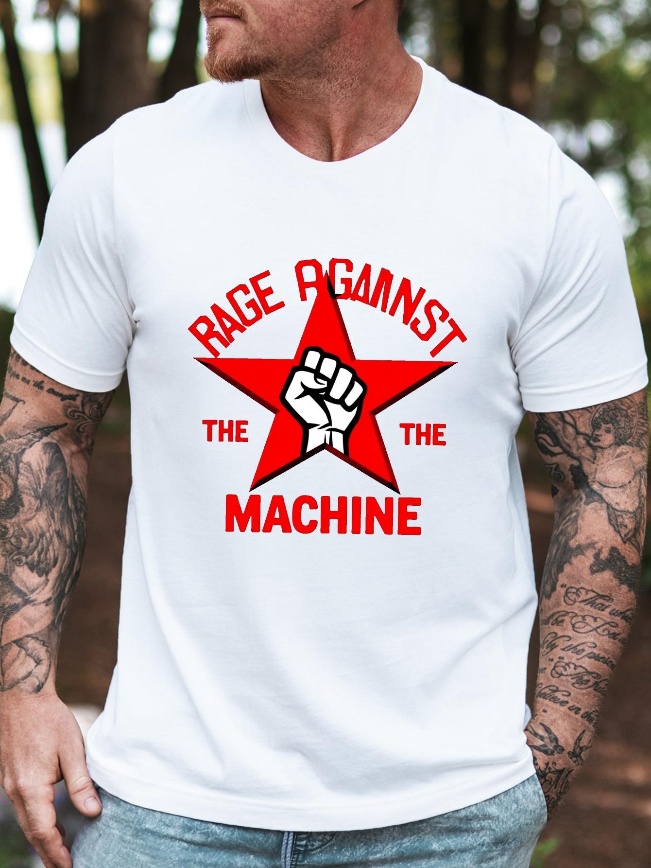 Rage Against the Machine Graphic T-shirt - Navy Blue S