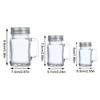 40ml/60ml/120ml Small Sealed Jar With Lid Portable Handle Cup Glass Bottle  Leakproof Glass Water Bottle For Milk Coffee Glass