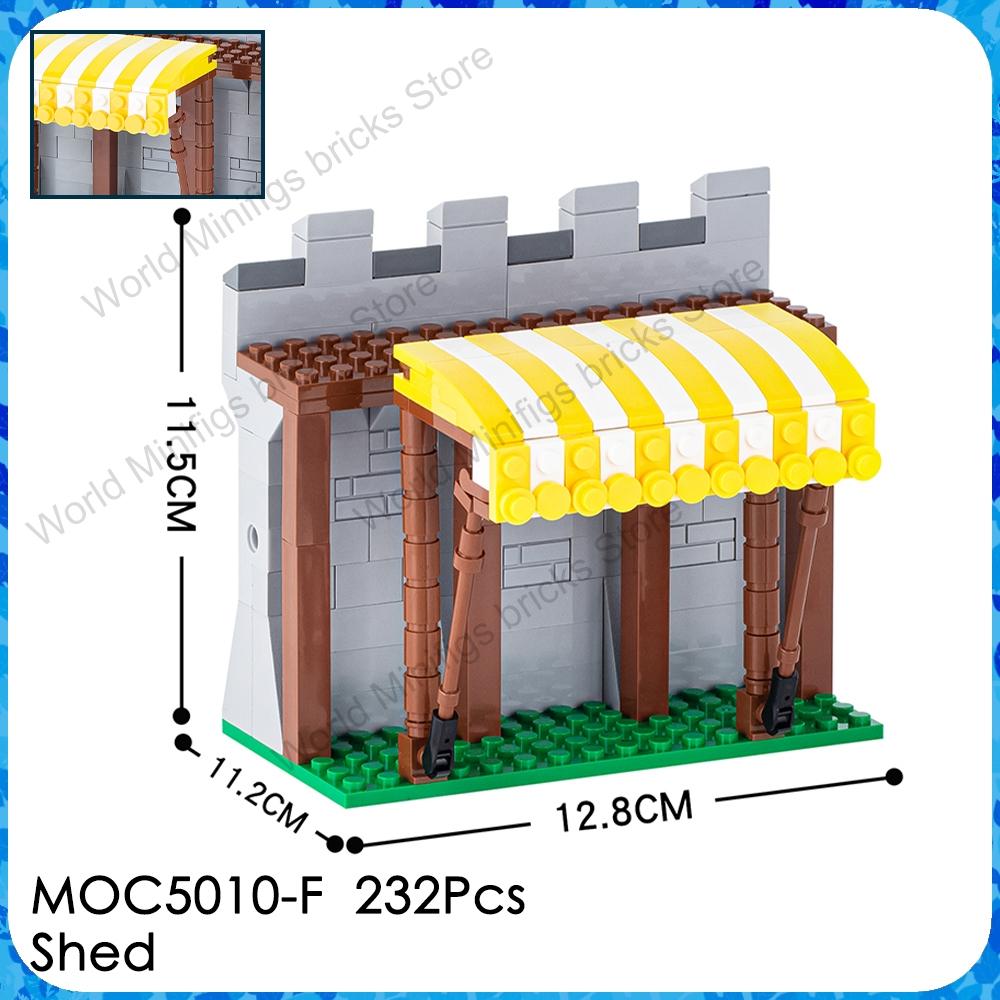 MOOXI MOC Medieval Military Castle Bricks Gate Wall Catapult Ship Building Blocks Set Assembly Toys For Children Adults DIY Gift