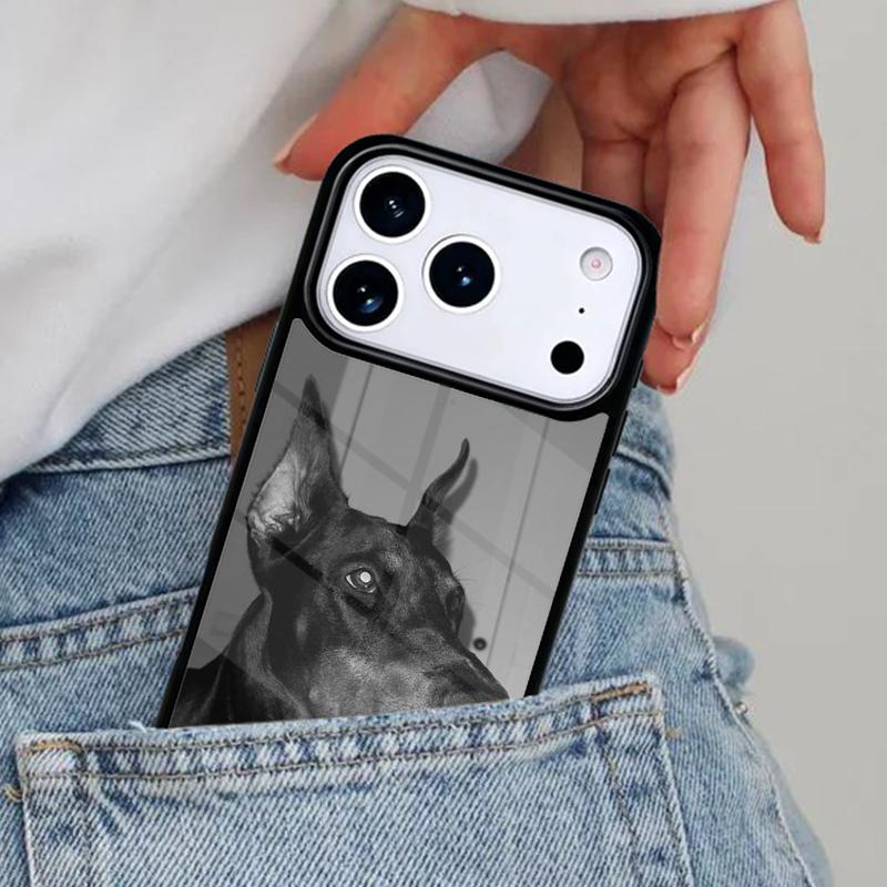 Dachshund Doberman Dog Phone Case for iPhone 16e 15 14 13 12 17 Pro Max Plus Air 17pro Cover Coque iPhone 16 Pro Max