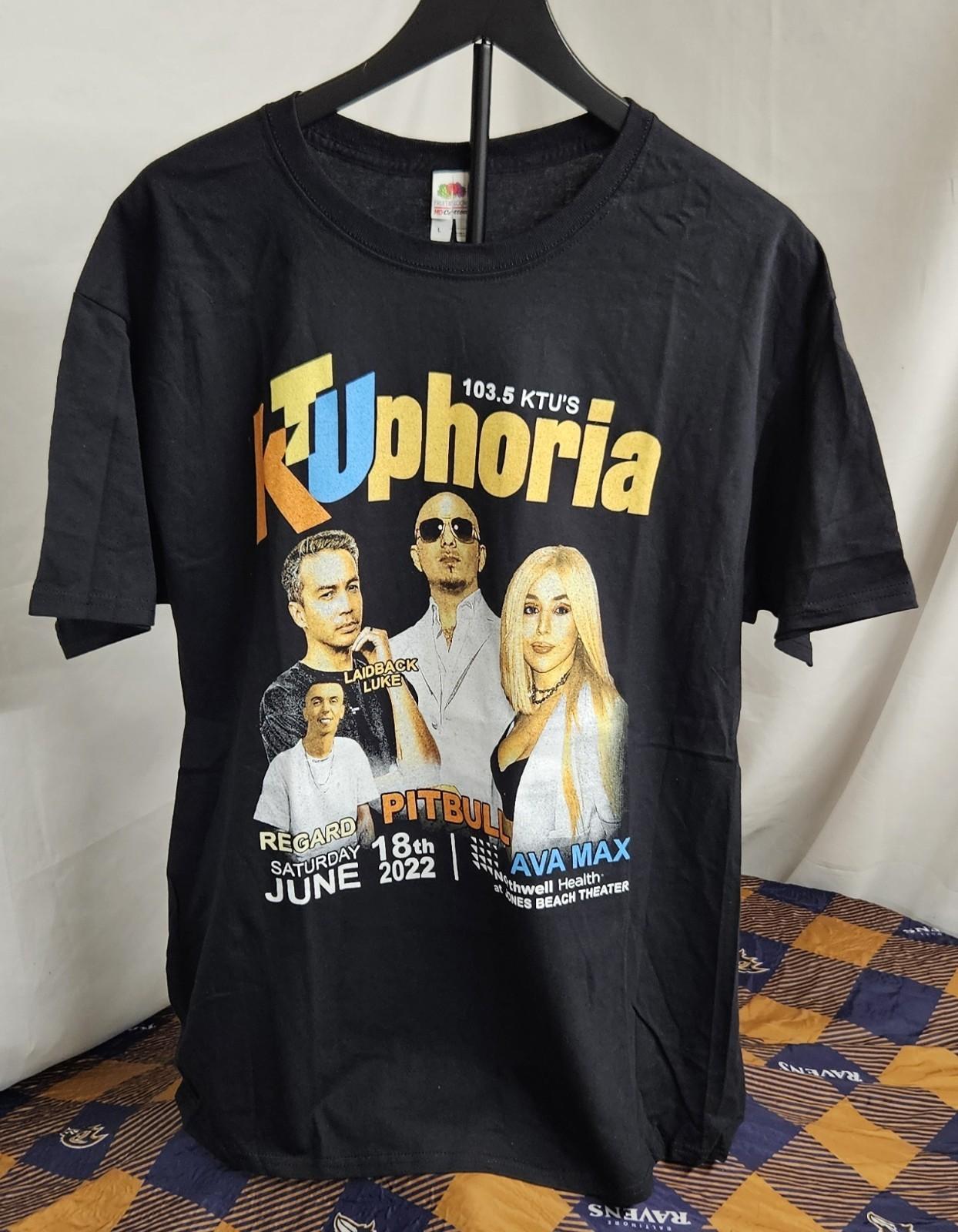 KTUphoria PitBull Reggaeton 2022 Concert Size L Unisex T-Shirt XL