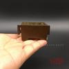 Pure Horse Trough Mini Small Copper Square Tripod Incense Burner Xuande Burne